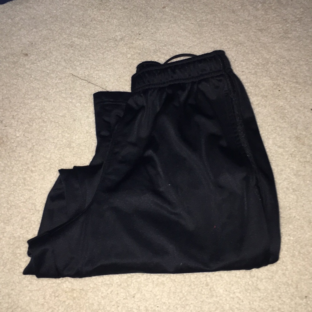 Black drawstring sweat pants